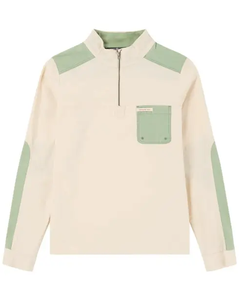 Ditch-Hiker Pullover Womens Oatmeal/Faded Willow Green