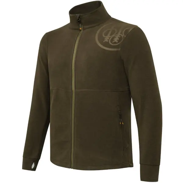 M's HP Logo Full Zip Green Moss