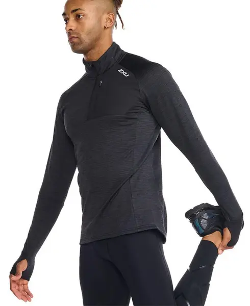 Ignition 1/4 Zip Black/Silver Reflective