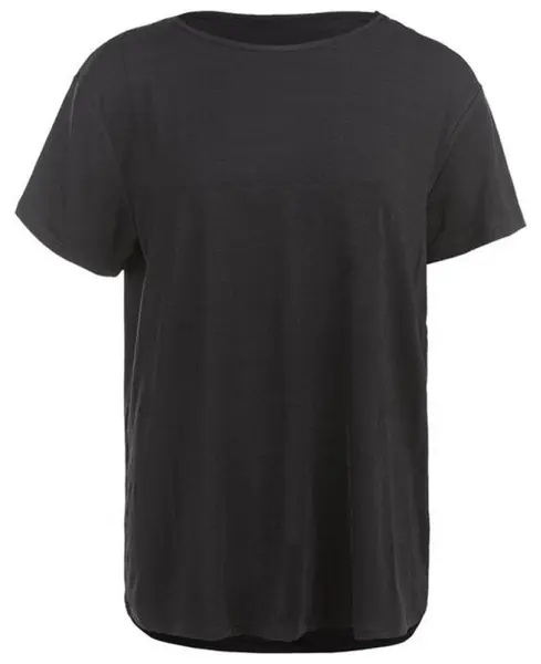 Lizzy W Slub S/S Black Melange