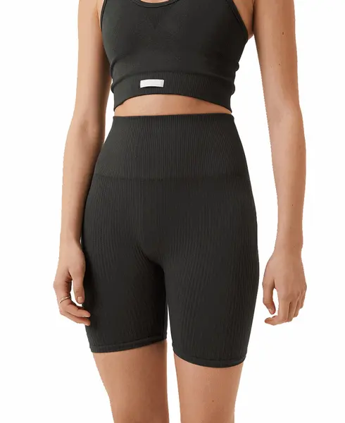 Studio Seamless Rib Shorts Peat
