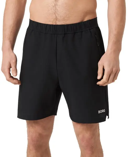 BORG ZIP SHORTS Black Beauty