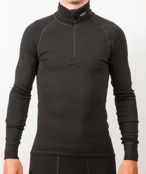 Classic Zip Polo Black