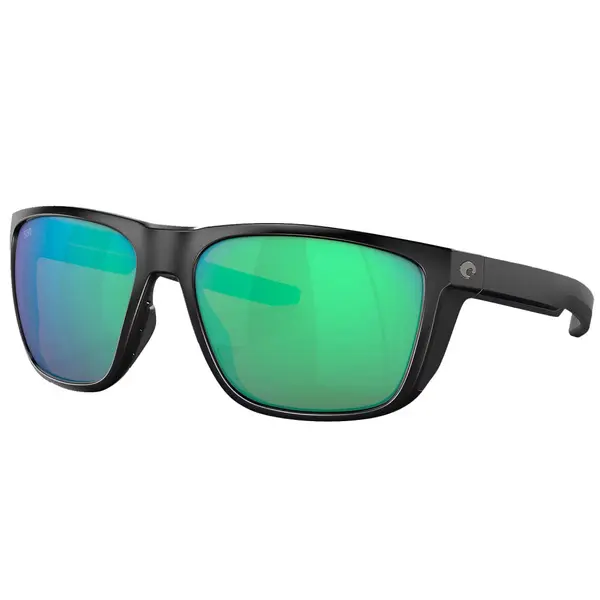 Ferg Matte Black Green Mirror Polarized