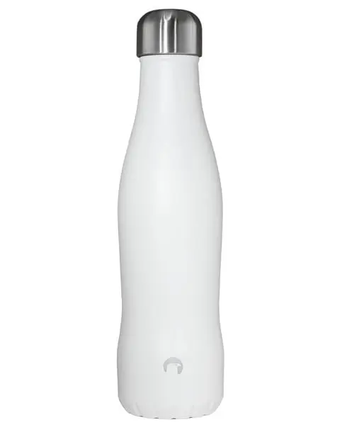 Termoflaske Curve Stål Solid White