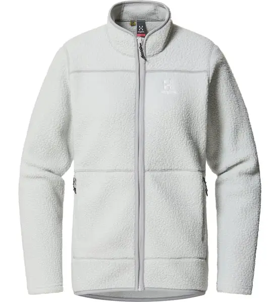 Mossa Pile Jacket Women Stone Grey Melange