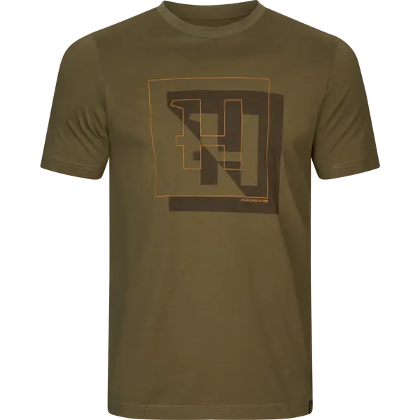 Härkila H-logo S/S T-shirt Dark olive