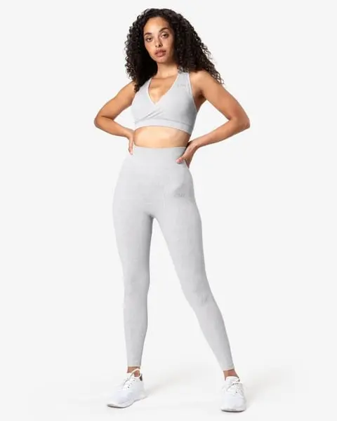 Snake Seamless Sports Bra Light Grey