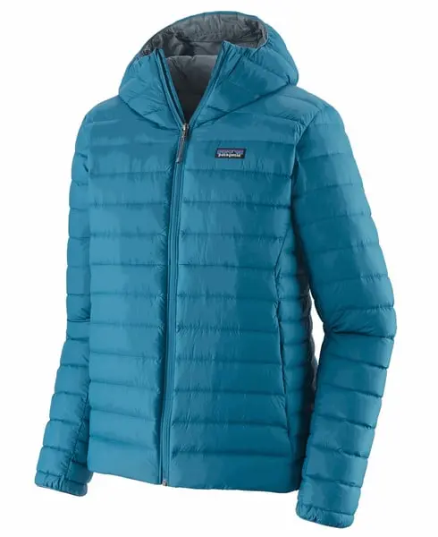 M's Down Sweater Hoody Wavy Blue