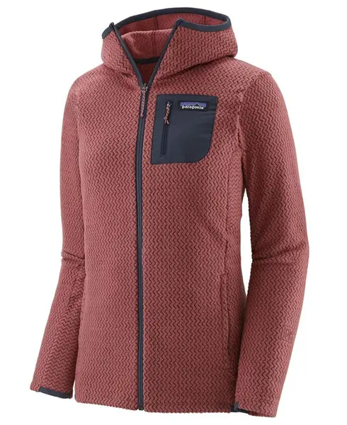 W's R1 Air Full-Zip Hoody Rosehip
