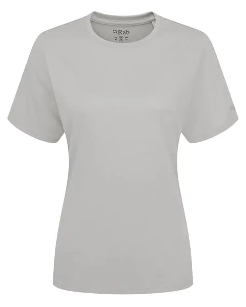 Crimp Logo Tee Wmns Light Zinc
