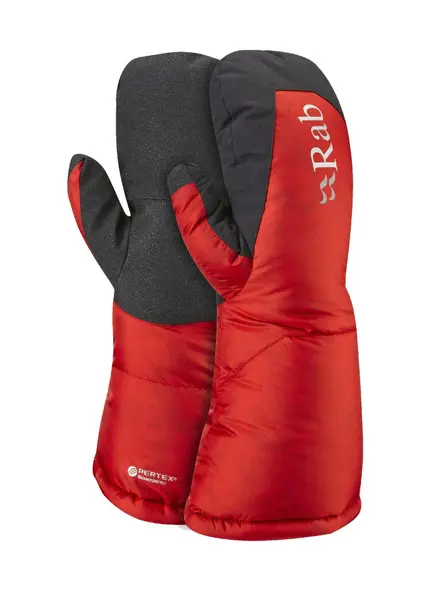 Endurance Down Mitt Fiery Red