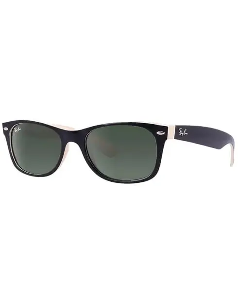 New Wayfarer Black/Gold Green
