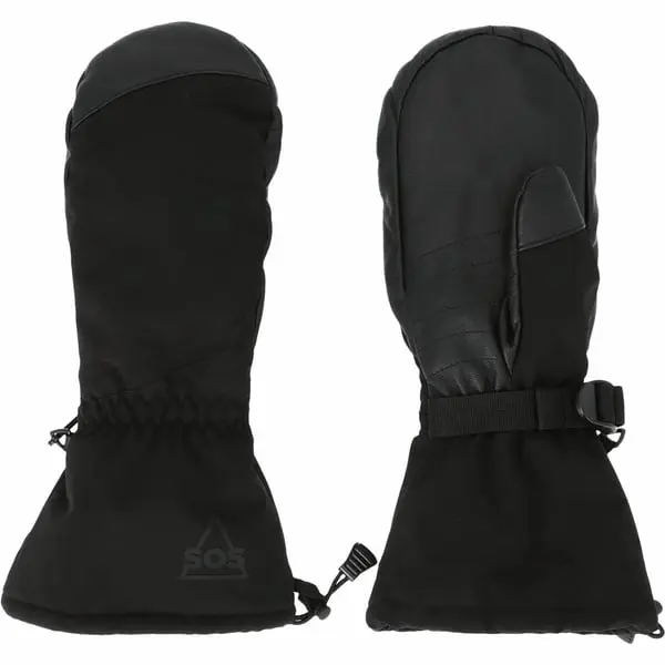Ohau Long Mitten Gloves Black