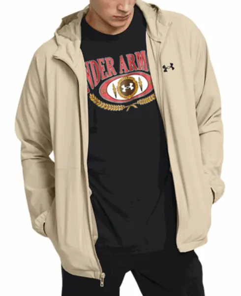 Stretch Woven Windbreaker Khaki Base