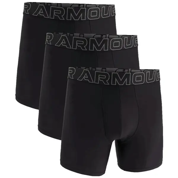 UA Performance Tech Solid 6" 3-pack Black