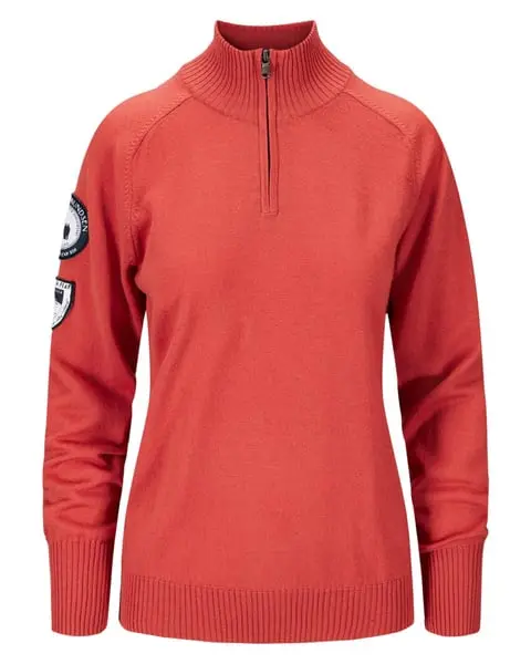 Peak Half Zip Womens Weathered Red