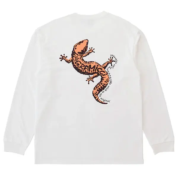 Gecko L/S Tee White