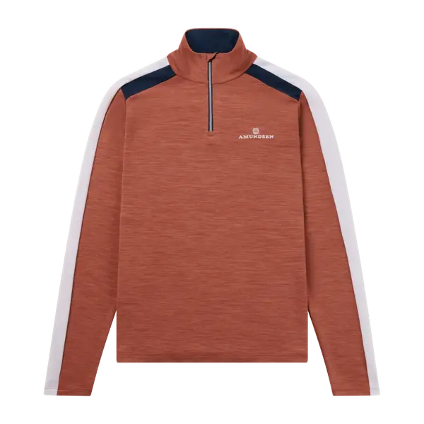 5Mila Half Zip Stripe Womens Terra Red/Stripe