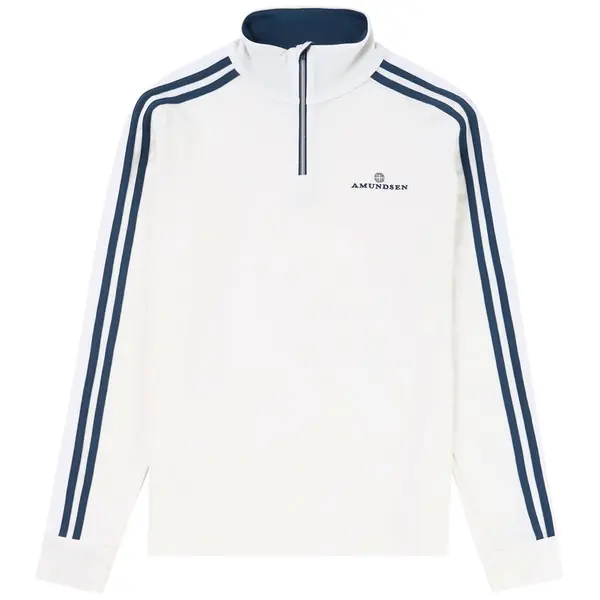 5Mila Half-Zip Lines White