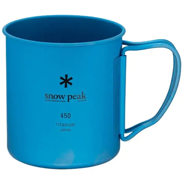 Titanium Single Wall 450 Mug Blue
