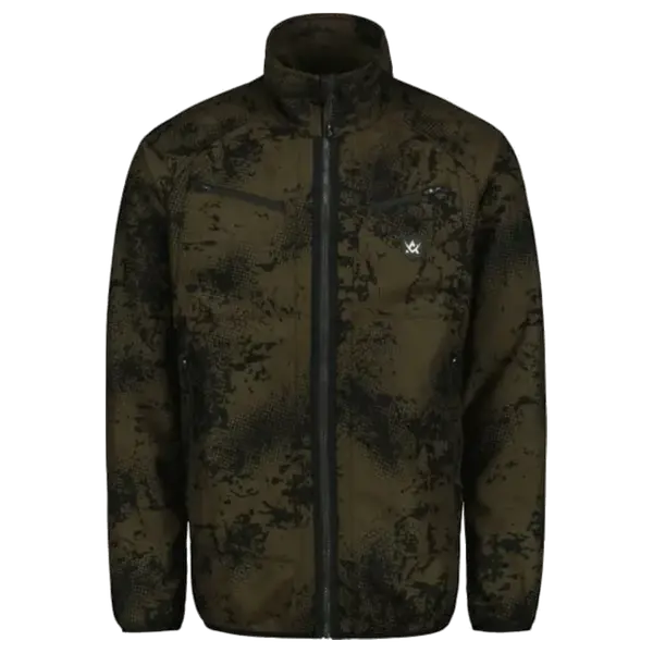 M's Buzzard Reversible Windblocker Fleece Jacket Brown Blur/Night Green