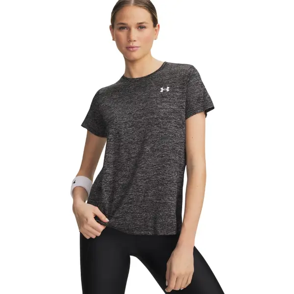 UA Tech Twist W's Short Sleeve Black