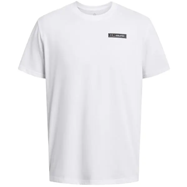 UA Heavyweight Armour Label SS White