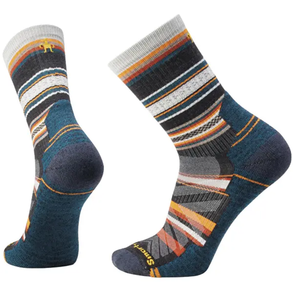 Hike Light Cushion Panorama Crew Socks Charcoal