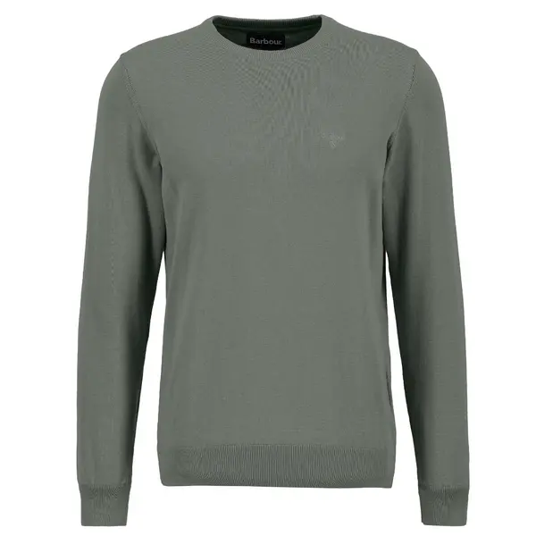 Pima Cotton Crew Agave Green