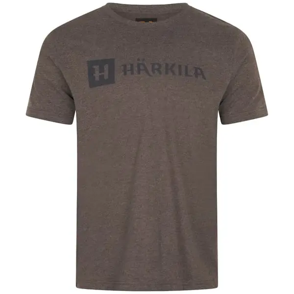 M's Härkila Identity Kortärmad T-Shirt Brown Melange