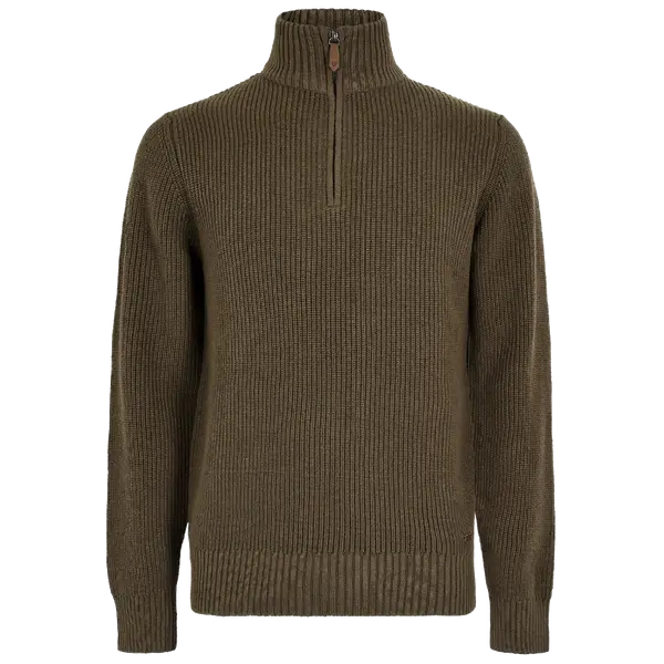 Portmarnock Men’S Fisherman Zip Neck Kelp