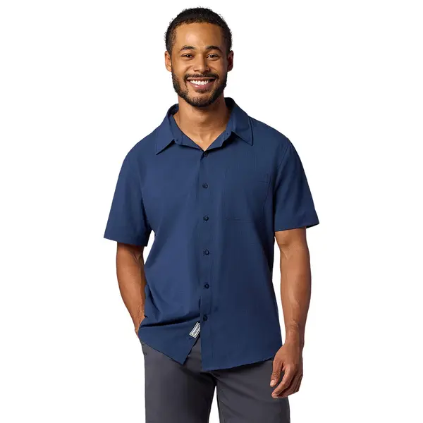 M's Airexchange Ss Shirt Nightfall Navy