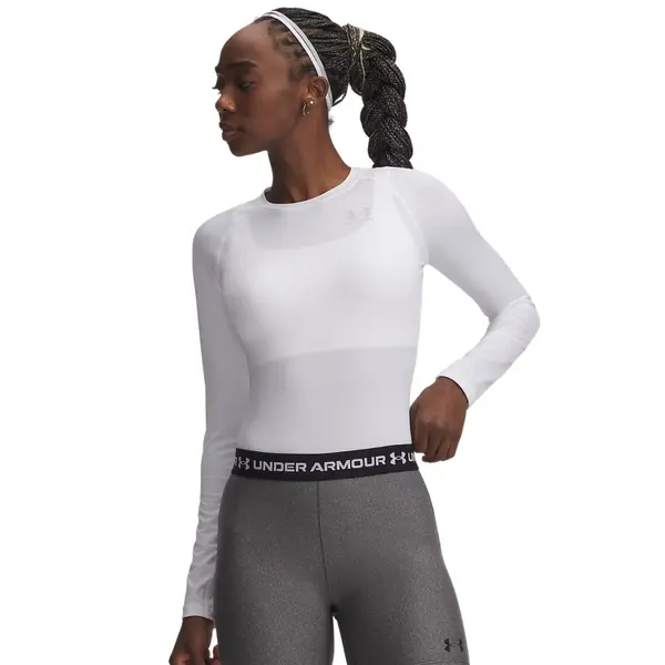 W's Heatgear Authentics Comp Long Sleeve White