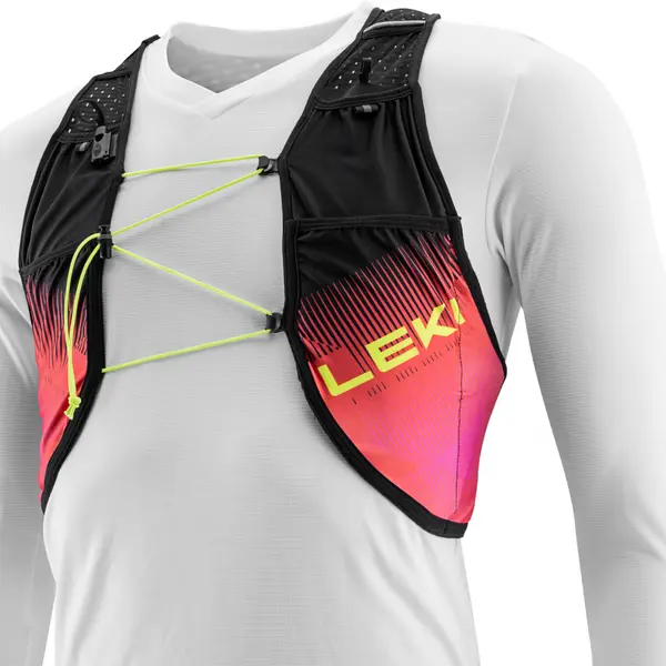Trail Running Quvier Vest Black-Bright-Red-Neonpink