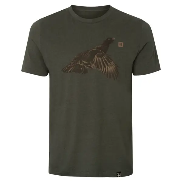 Topp kortermet T-skjorte Forest Night Grouse