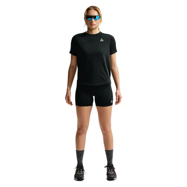 W's Acg Dri-Fit High-Waisted 4" Trail Running Shorts Black/Summit White