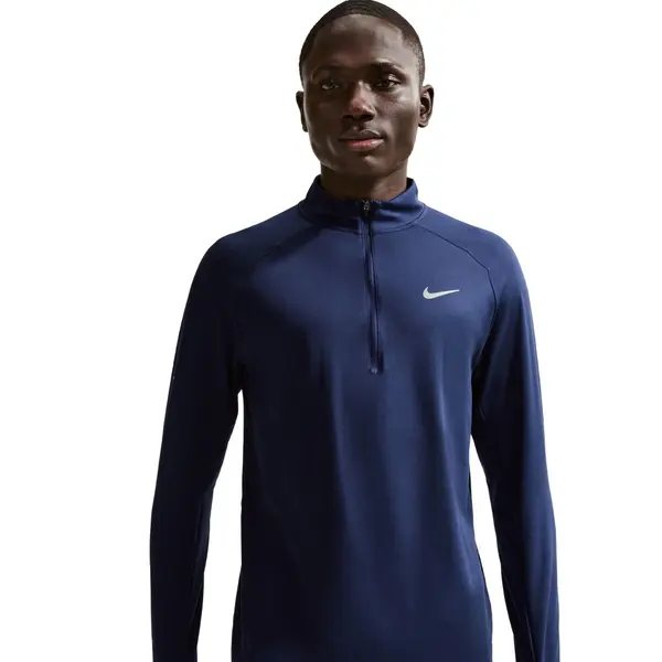 M's Stride Dri-Fit 1/4-Zip Running Top Midnight Navy/Reflective Silv