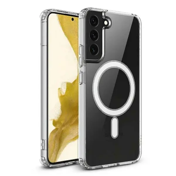 Galaxy S21 Plus Magnetisk Mobildeksel Magsafe Kompatibelt Gjennomsiktig