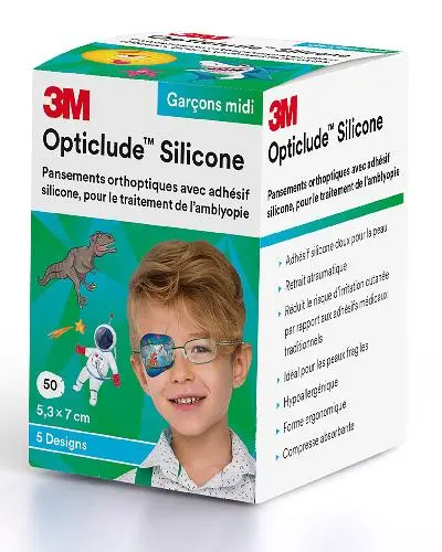 Silicone øyelapper gutt midi 5,3x7cm