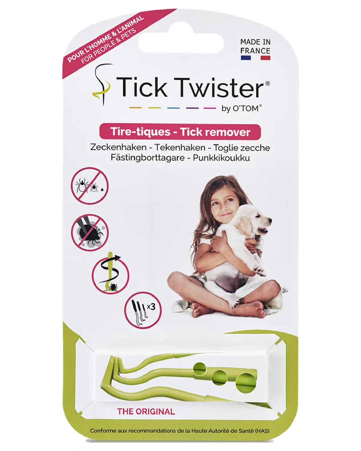 O' Tom Tick Twister flåttfjerner 3 stk