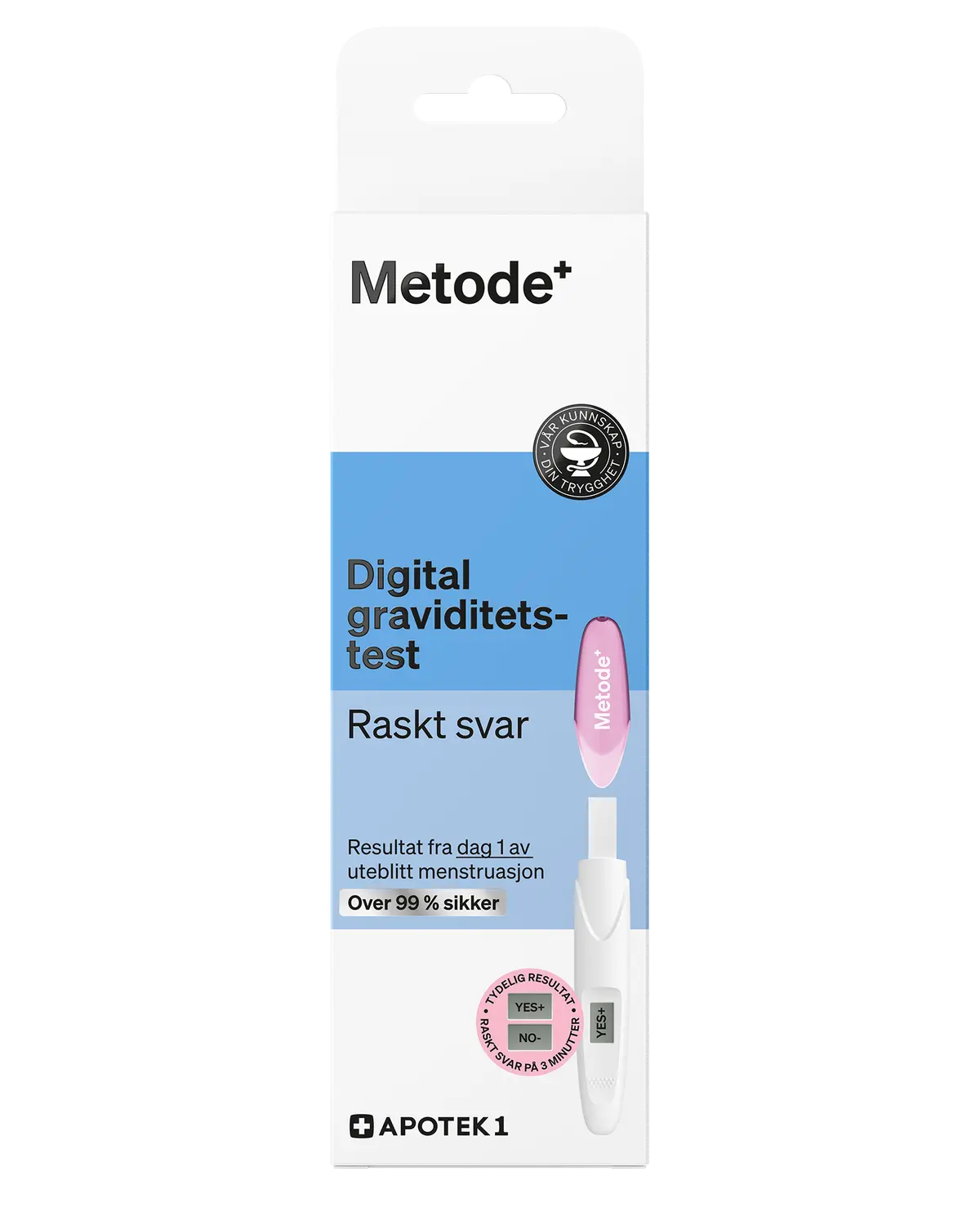 Metode Raskt svar digital graviditetstest 1 stk
