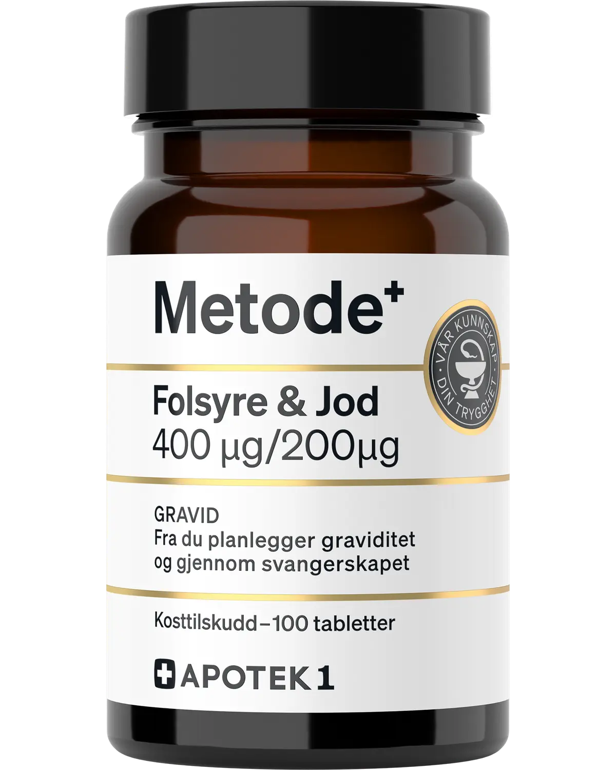 Metode Folsyre & jod tabletter 100 stk