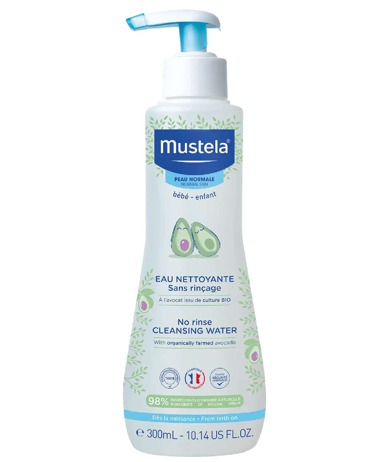 Mustela No Rinse rensevann 300 ml