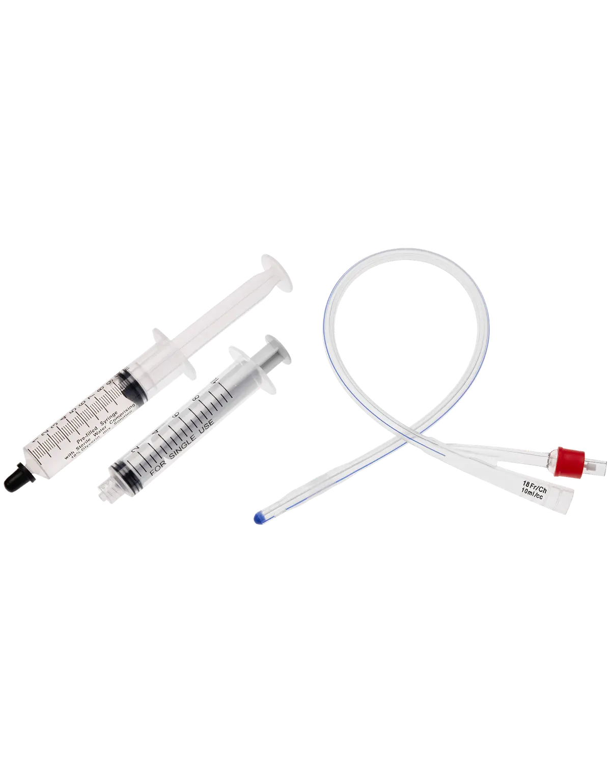 UnoQuip Care Foley silikon kateter prefylt, CH18 5 stk