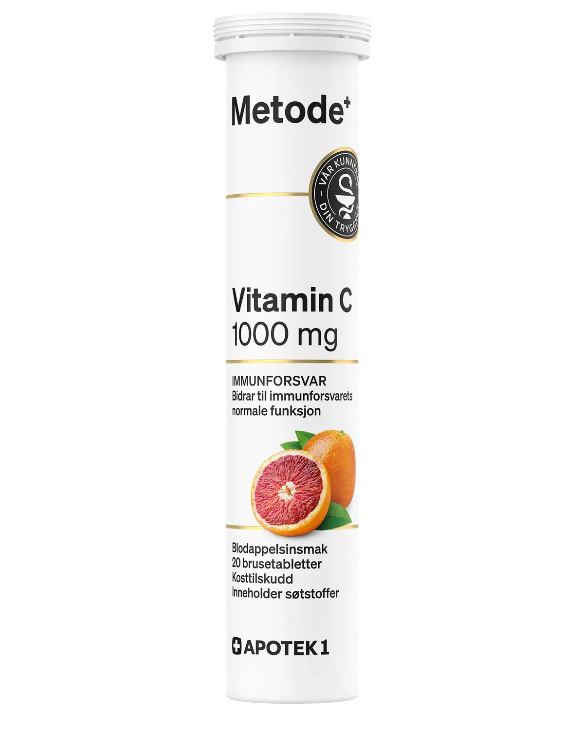 Metode vitamin C 1000 mg brusetabletter 20 stk