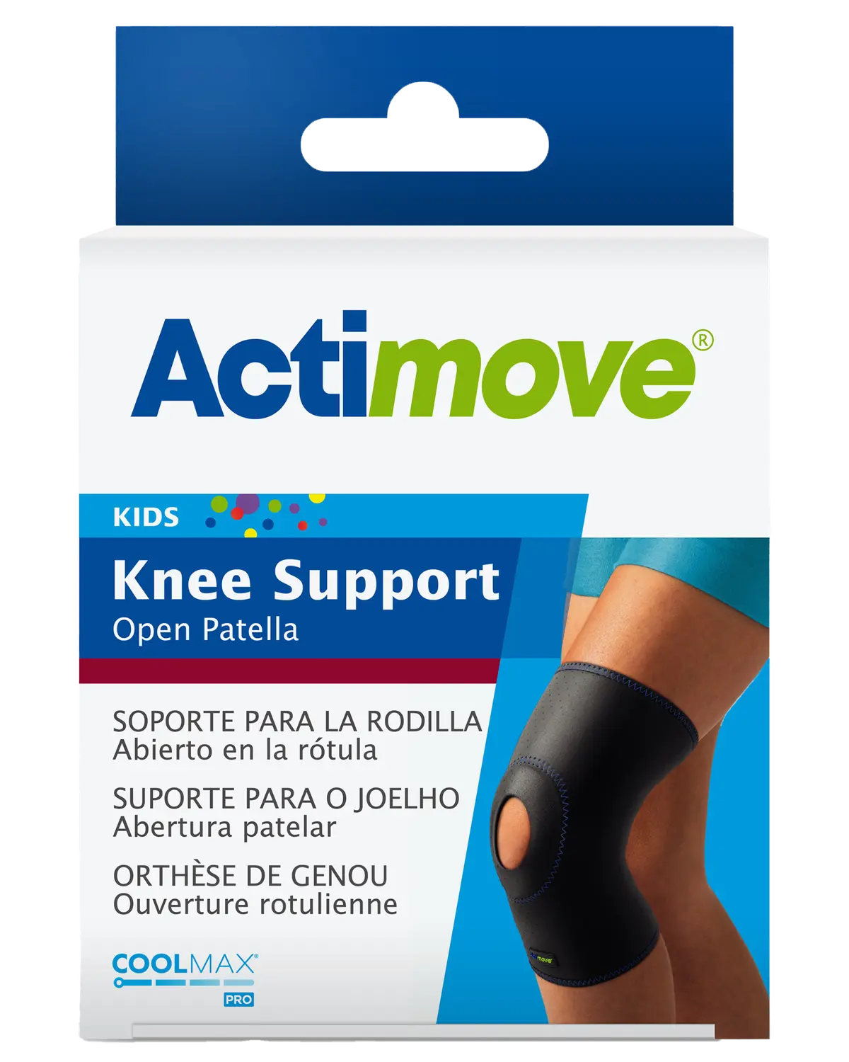 Actimove Kids Youth knestøtte åpen kneskål ungdom 1 stk