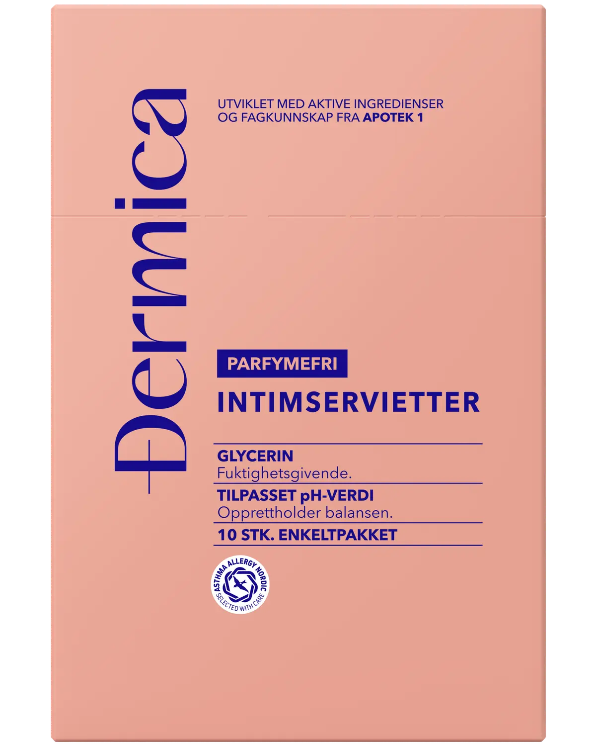 Dermica intimservietter enkeltpakket 10 stk