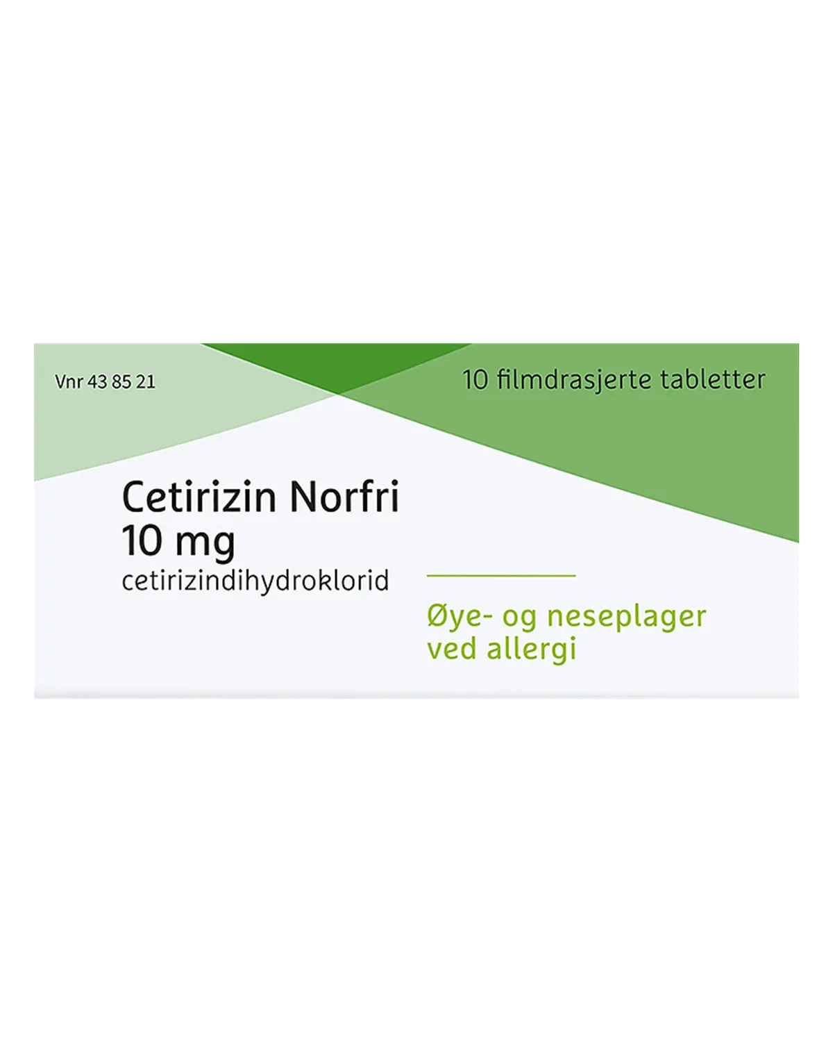 Cetirizin  10 mg filmdrasjerte tabletter