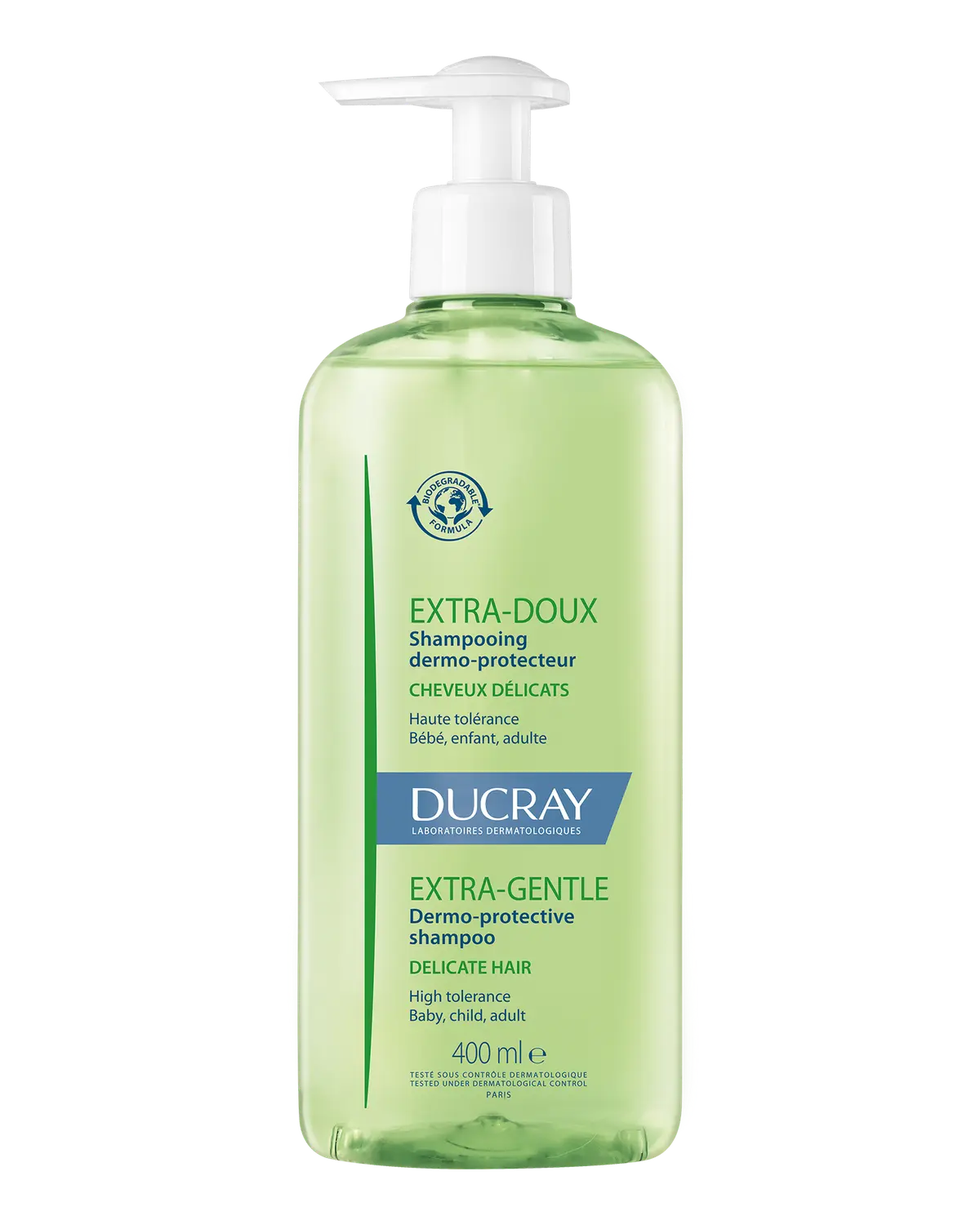 Ducray Extra-Gentle sjampo til fint og normalt hår 400 ml